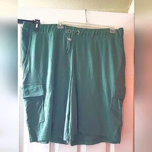 Woman within 2xl sport knit shorts with pockets